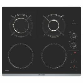 Brandt BPI6413BM Placa de Cocción Mixta Inducción y Gas, 4 Zonas, 51x58 cm, Vidrio Negro, 9 Posiciones, Seguridad Termopar Precio: 432.59000037. SKU: S7153383