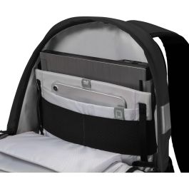 DICOTA Mochila BACKPACK REFLECTIVE 25 para Portátil 15.6" Negra Impermeable con Elementos Reflectantes para Ciudad