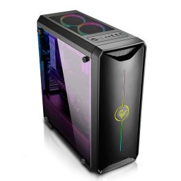 Phoenix Zmir Atx - Caja Torre Gaming PC RGB con 3 Ventiladores LED, Panel Lateral Transparente y Soporte ATX