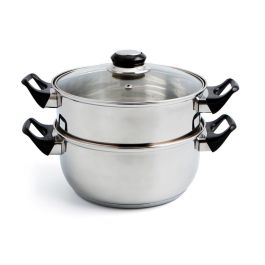 Set Vaporera y Cacerola Acero Inoxidable Gastro Fresh Quid 22 cm - 360 cL Precio: 25.4999998. SKU: S2700672