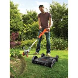 BLACK & DECKER Cortacésped y Trimmer Inalámbrico 3 en 1 de 28 cm y 18 V