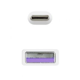 NANOCABLE CABLE USB 2.0 3A, TIPO USB-C/M-A/M, BLANCO, 0.5 M NANOCABLE CABLE USB 2.0 3A, TIPO USB-C/M-A/M, BLANCO, 0.5 M