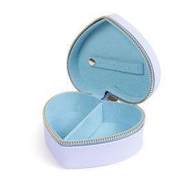 Disney Joyero Corazón Angel & Stitch con Cremallera y Dos Compartimentos para Viaje