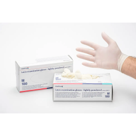 Covetrus Guantes de examen de látex ligeramente empolvados, puños enrollados, ambidextros, tamaño S, 100 unidades Precio: 16.50000044. SKU: B1B9LX5PW4