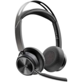 HP Voyager Focus 2 Auriculares Bluetooth Estéreo Microsoft Teams USB-C con Cancelación de Ruido y Adaptador USB-C/A