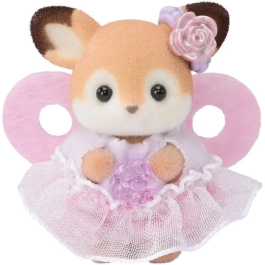 Sylvanian Families Set Princesas De Las Flores 5809 con Freya Chocolate, Lyra Persa, Rae Husky y Rosé Ciervo