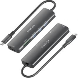 Aisens ASUC-6P024-GR - Docking Estación USB-C 6 en 1 HDMI 4K, 3xUSB 3.0 (5Gbps), Lector SD/Micro SD para Portátiles/PC Gris Aisens ASUC-6P024-GR - Docking Estación USB-C 6 en 1 HDMI 4K, 3xUSB 3.0 (5Gbps), Lector SD/Micro SD para Portátiles/PC Gris