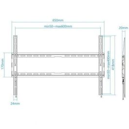Soporte de Pared Fijo TooQ LP1080F-B para TV de 37-80"/ hasta 45kg Soporte de Pared Fijo TooQ LP1080F-B para TV de 37-80"/ hasta 45kg