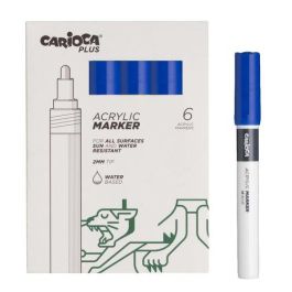 Rotulador Acrilico Carioca Plus Caja De 6 Azul Precio: 10.50000006. SKU: B12F7JSG79