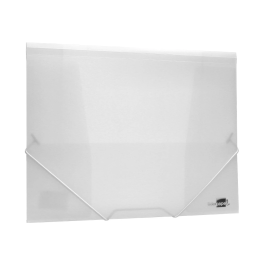 Liderpapel Carpeta Solapas 34964 Polipropileno Cierre Gomas Formato Din A4 Transparente Translucido