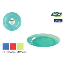 Set de 4 Platos PP de Colores 19 cm Algon (24 Unidades) Precio: 19.89000057. SKU: B13V2ACRFZ