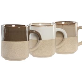 Taza Urban DKD Home Decor Beige Verde Oscuro 7 x 8.2 x 10 cm (12 Unidades) Taza Urban DKD Home Decor Beige Verde Oscuro 7 x 8.2 x 10 cm (12 Unidades)