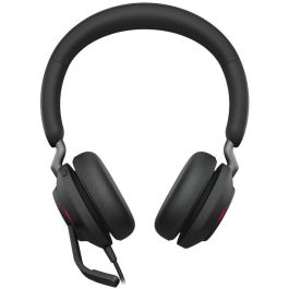 Jabra Evolve2 40 SE USB C/A UC Stereo Auriculares Alámbricos para Llamadas y Música, Color Negro