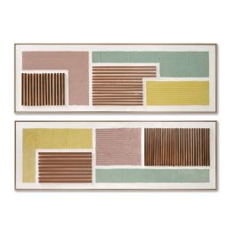 Cuadro Home ESPRIT Moderno Urbano 152 x 4,5 x 52 cm (2 Unidades) Precio: 129.49999953. SKU: B1DVBXN3F9