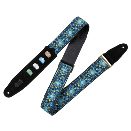 Levys Correa Hootenanny Series 2" Con Soporte Para Púas - Azul