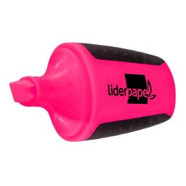 Rotulador Liderpapel Mini Fluorescente Rosa 12 unidades