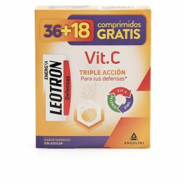 Leotron Vitamina C - 36 + 18 Comprimidos Efervescentes - Triple Acción Para Tus Defensas - Complemento Alimenticio Con Vitamina C, Zinc Y Selenio - Agradable Sabor A Naranja. Envase Para 54 Días, A Partir De 12 Años. Precio: 11.6900003. SKU: B1H5X7VE4T