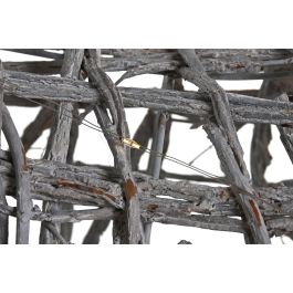 DKD Home Decor Reno Navidad Alpina Mimbre y Led Blanco 19 x 90 x 53 cm