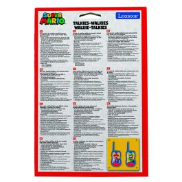 Lexibook Tw12Ni Walkie Talkies Super Mario 120 Metros Alcance con Pinza para Cinturón y Niños +3 Años