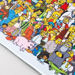 ERIK Alfombrilla Gaming Los Simpsons 80x35cm Superficie Textil Impermeable Bordes Reforzados Base Goma Antideslizante