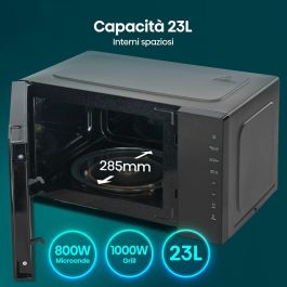 Microondas con Grill Hisense H23MOBS5HG4 Negro 800 W 23 L