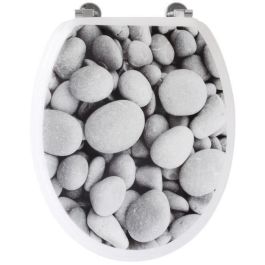 Asiento de inodoro con piedras de playa - Gris Asiento de inodoro con piedras de playa - Gris Precio: 44.5000006. SKU: S7160518