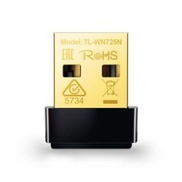 TP-Link TL-WN725N Adaptador USB WiFi Nano Inalámbrico N 150Mbps USB 2.0 2.4GHz para PC Windows Mac Linux Precio: 10.50000006. SKU: S0202053