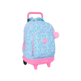 Mochila Escolar con Ruedas Vicky Martín Berrocal Paraíso Azul Rosa 33 x 45 x 22 cm Precio: 37.59000036. SKU: B1FZAJ46RT