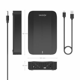 AISENS ASE-3535B Caja Externa Disco Duro HDD 3.5" SATA USB-C 3.2 Gen 1 (5Gbps), con UASP y Fuente Alimentación, Aluminio Negro. AISENS ASE-3535B Caja Externa Disco Duro HDD 3.5" SATA USB-C 3.2 Gen 1 (5Gbps), con UASP y Fuente Alimentación, Aluminio Negro.