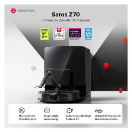Roborock Saros Z70 Aspirador Robot, Negro