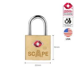 Scape Travel Candado TSA bronce