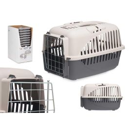 Transportín Mascow Puerta Metal Antracita 46.5x32x32 cm - Plástico y Metal (12 Unidades) Precio: 130.5000004. SKU: B146FNLEB5