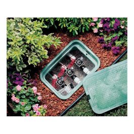 Aqua Control Rectangular Mini-Jumbo 27 x 40 x 31 cm Arqueta Polipropileno Anti-UV Verde/Negro