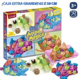 Arena moldeable 800 grs 4 tematicas diferentes incluye bandeja. caja extra grande 65x50 cm Arena moldeable 800 grs 4 tematicas diferentes incluye bandeja. caja extra grande 65x50 cm