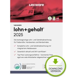 Lexware Lohn+Gehalt 2025 - 1 Device - ABO - ESD-DownloadESD Lexware Lohn+Gehalt 2025 - 1 Device - ABO - ESD-DownloadESD Precio: 371.49999953. SKU: B1C9KT8RBW