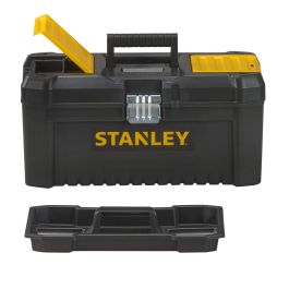 Stanley Caja de Herramientas Plástico Essential 16'' STST1-75518 Cierres Metálicos Organizador 40x20x19cm