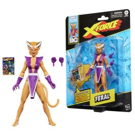 HASBRO Marvel Legends Series Feral X-Force Figura Articulada 15cm con 3 Accesorios y Manos Alternativas