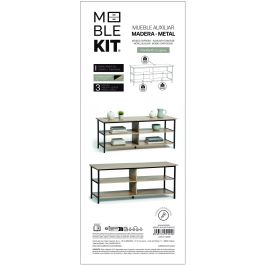 Inde Mueble Auxiliar 3 Niveles Moblekit Medidas 110x40x45 cm