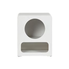 Mesita De Noche Moderno DKD Home Decor Blanco 30 x 48 x 40 cm