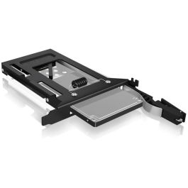 ICY BOX IB-2207StS Marco de montaje para disco duro 2.5" SATA en ranura PCI, soporte hasta 6 Gbit/s, Hot-swap, Negro