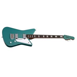 Sterling Guitarra Eléctrica Mariposa Omar Rodríguez-López Pastillas Humbucker Clavijeros Bloqueador Arce Roasted Dorado Green