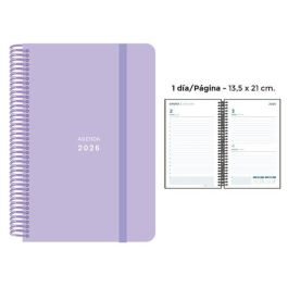 Agenda Anual (2026) Senfort Pastel Espiral Tapa Pp Con Goma 135X210 D/P Lila Precio: 12.98999977. SKU: B1CWXKZ8G8