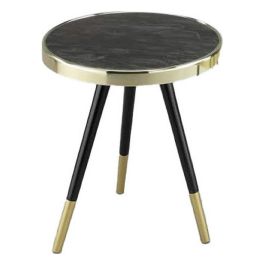 Mesita Auxiliar Glam DKD Home Decor Dorado Negro 42.5 x 48 x 42.5 cm Precio: 108.49999941. SKU: S3034290