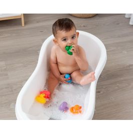 KioKids Set de 6 Patos de Vinilo Blando Multicolor para Baño y Juego +6 Meses