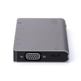 Digitus USB-C Multiport Travel Dock, 8 Port, gray 2x video, 2x USB-C, 2x USB3.0, RJ45,2x card reader Digitus USB-C Multiport Travel Dock, 8 Port, gray 2x video, 2x USB-C, 2x USB3.0, RJ45,2x card reader