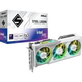 Vga ASRock B580 Steel Legend 12Gb Oc,Intel,B580,12Gb,Gddr6,192Bit,3Dp+1Hdmi,Argb Leds,3 Ventiladores (B580 Sl 12Go)