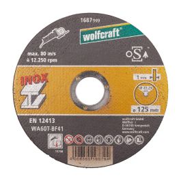 Wolfcraft Disco de corte plano ø125 x 1,0 x 22,23 mm para acero inoxidable, caja 10 uds Precio: 14.49999991. SKU: B1HBLVDZZ4