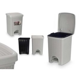 Papelera Elegance Gris Claro 20L Stefanplast 27.5x38.5x31 cm (6 Unidades) Papelera Elegance Gris Claro 20L Stefanplast 27.5x38.5x31 cm (6 Unidades)