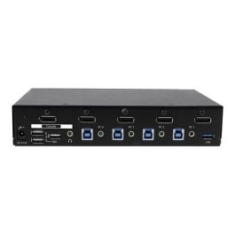 StarTech.com SV431Dpu3A2 Switch KVM DisplayPort 4 Puertos con Hub USB 3.0 y Resolución 4K 3840x2160