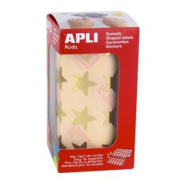 Apli Gomets autoadhesivos estrellas grandes oro en rollo, etiquetas permanentes para niños, 1416 unidades Precio: 5.98999973. SKU: B12ZC4N7H3